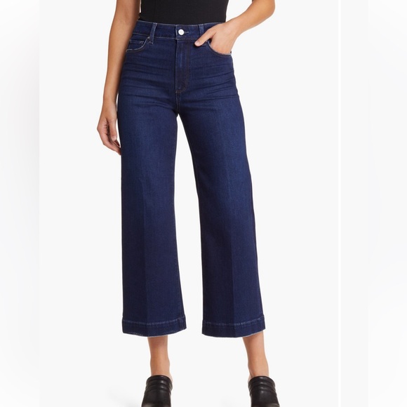 Paige Anessa wide leg crop jeans “the disco” size 34